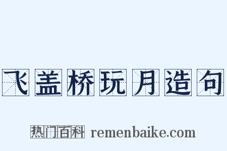 飞盖桥玩月造句是什么意思的图片